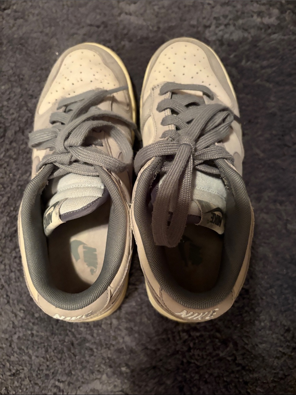 Nike Women’s Low-Top Sneakers in Gray and White